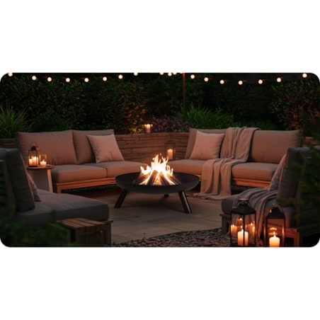 Palenisko ogrodowe z uchwytami na ognisko grill 80cm Berdsen BD-882