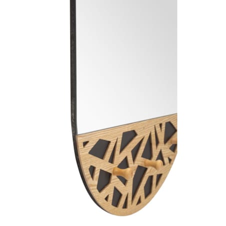 Lustro ścienne App-Abiti Carv, kolor wielokolorowy, płyta MDF, 60 x 5,3 x 90 cm, do salonu i przedpokoju, Mauro Ferretti