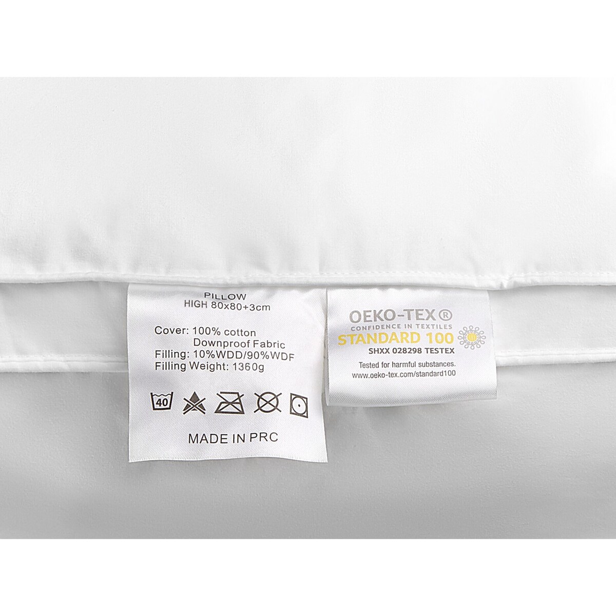 Poduszka z pierza i puchu wysoka 80 x 80 cm KHARTAPHU