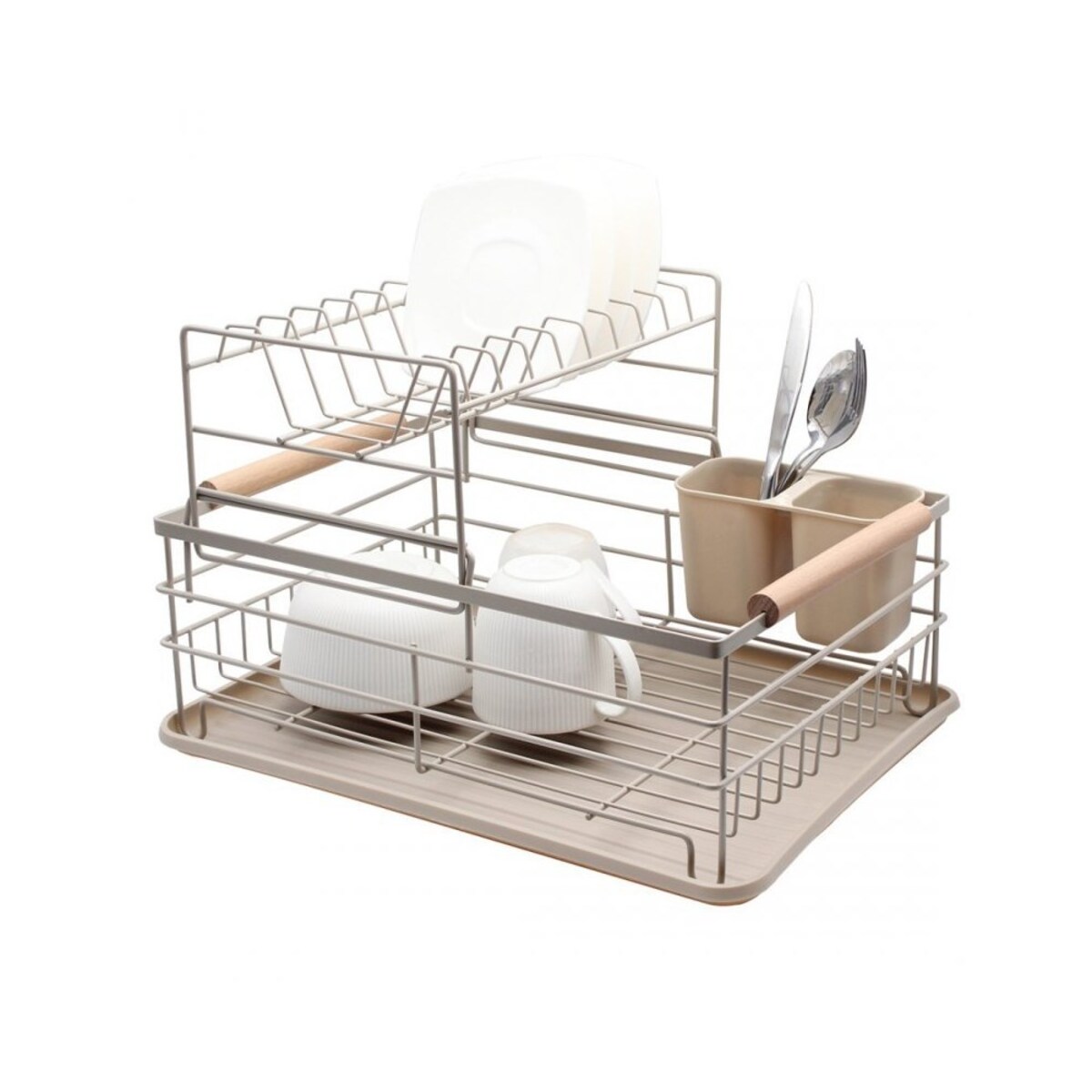 Brunbeste suszarka dwupoziomowa do naczyń z ociekaczem i tacą 63256