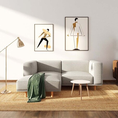 Kukumo sofa narożna lewa Jasnoszara