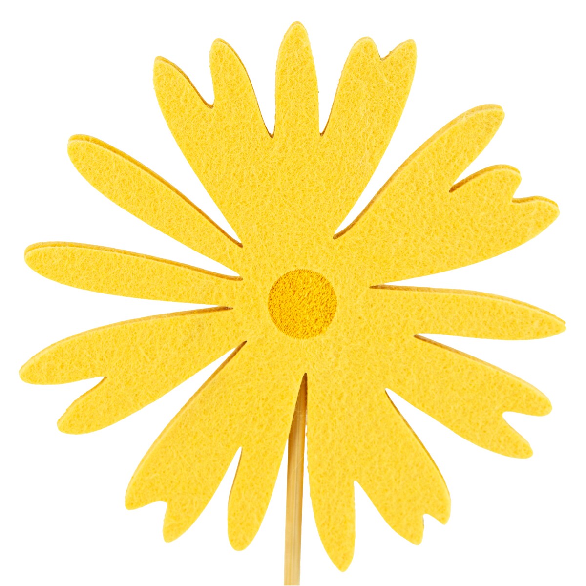 Kwiatek Drewniany 32 Cm Dekoracja Ozdoba Wielkanocna Na Stół Stokrotka Żółty