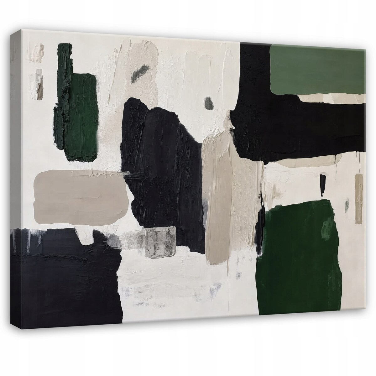 Obraz Do Sypialni Salonu Na Płótnie Abstrakcja Beton Czarny 120x80