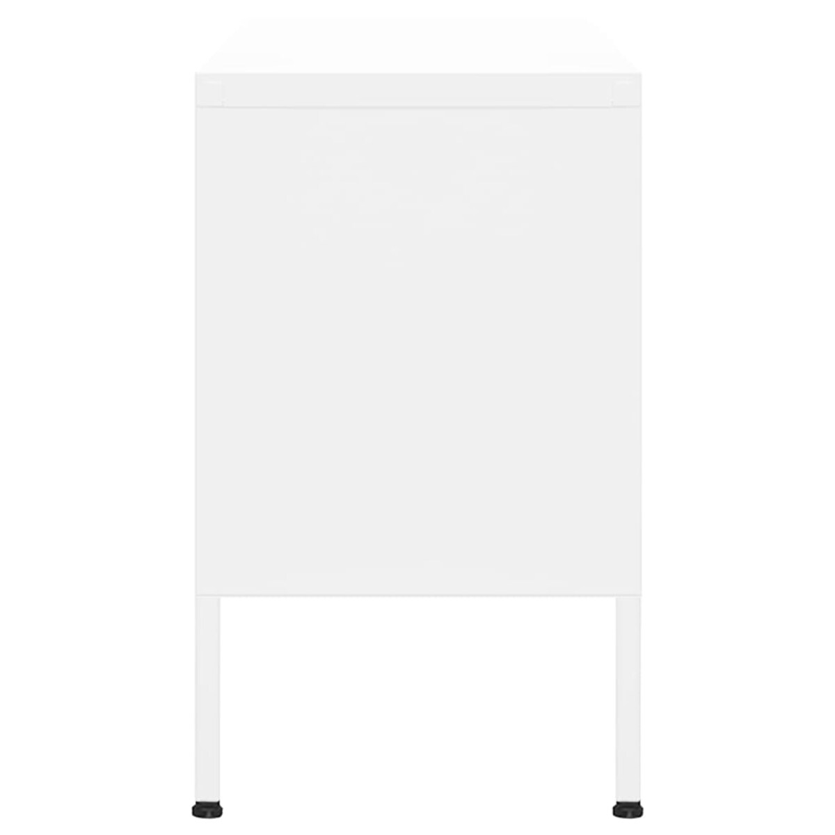 vidaXL Szafka pod telewizor, biała, 105x35x50 cm, stalowa