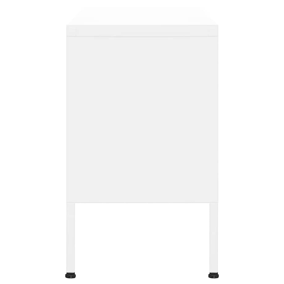vidaXL Szafka pod telewizor, biała, 105x35x50 cm, stalowa