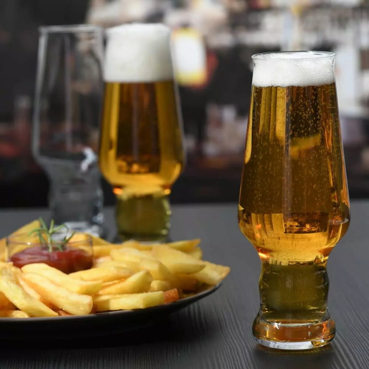 Szklanki do Piwa Rzemieślniczego Krosno Splendour Zwężane Ozdobne Zestaw