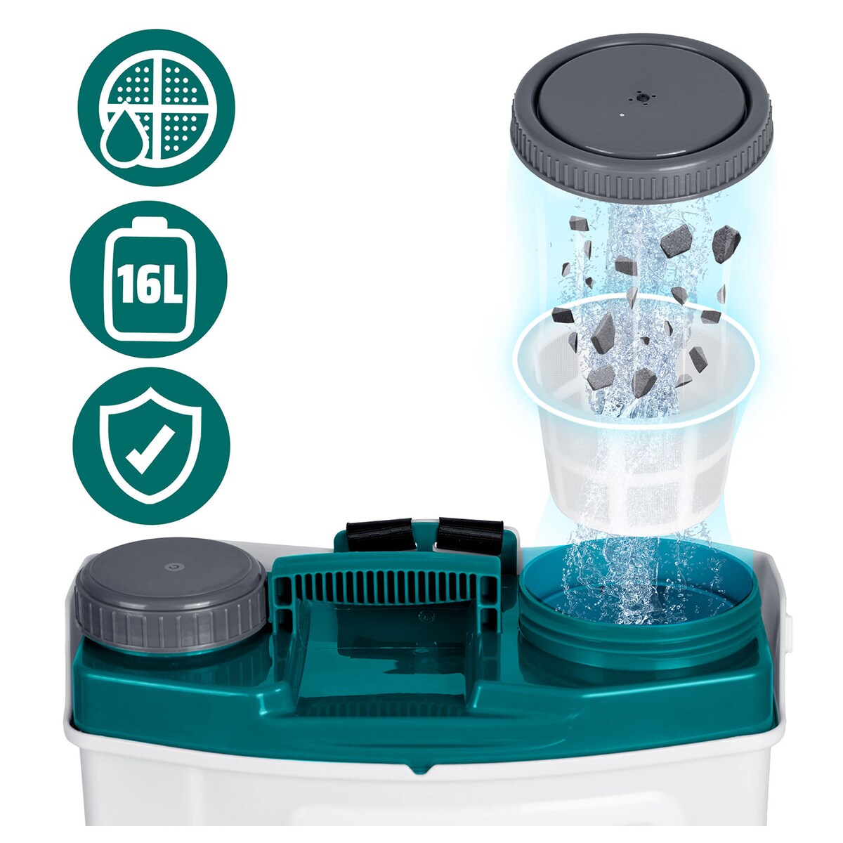 Opryskiwacz akumulatorowy Plonos PL-603 plecakowy elektryczny 16L 460300