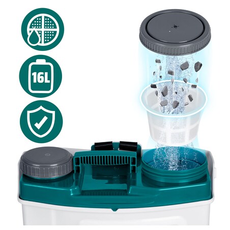 Opryskiwacz akumulatorowy Plonos PL-603 plecakowy elektryczny 16L 460300