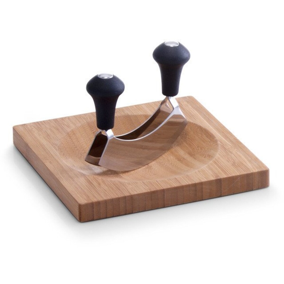 Bambusowa deska do krojenia ziół + szatkownica