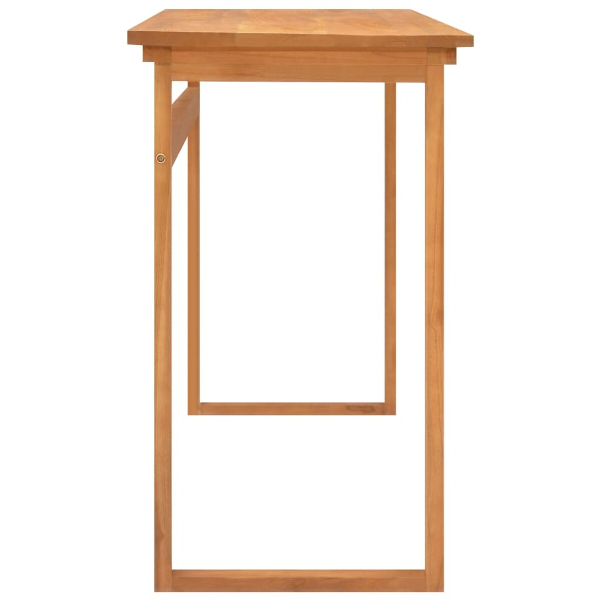 vidaXL Biurko, 120x45x75 cm, lite drewno tekowe