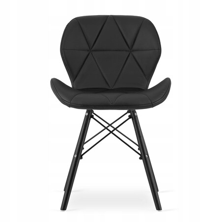 Zestaw Stół+ 2 Krzesła Czarne Do Jadalni Kuchni Salonu Biura Okrągły Czarny