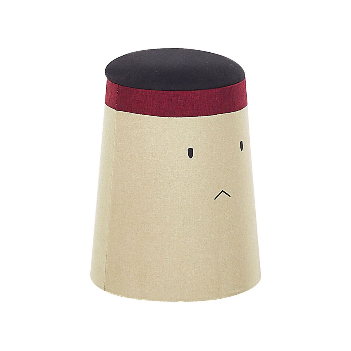 Pufa dla dzieci ze schowkiem beżowa SAMURAI