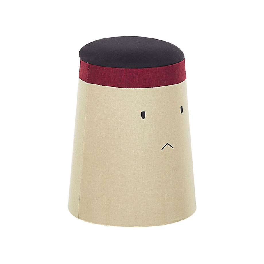 Pufa dla dzieci ze schowkiem beżowa SAMURAI