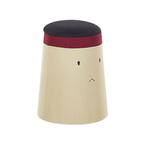 Pufa dla dzieci ze schowkiem beżowa SAMURAI