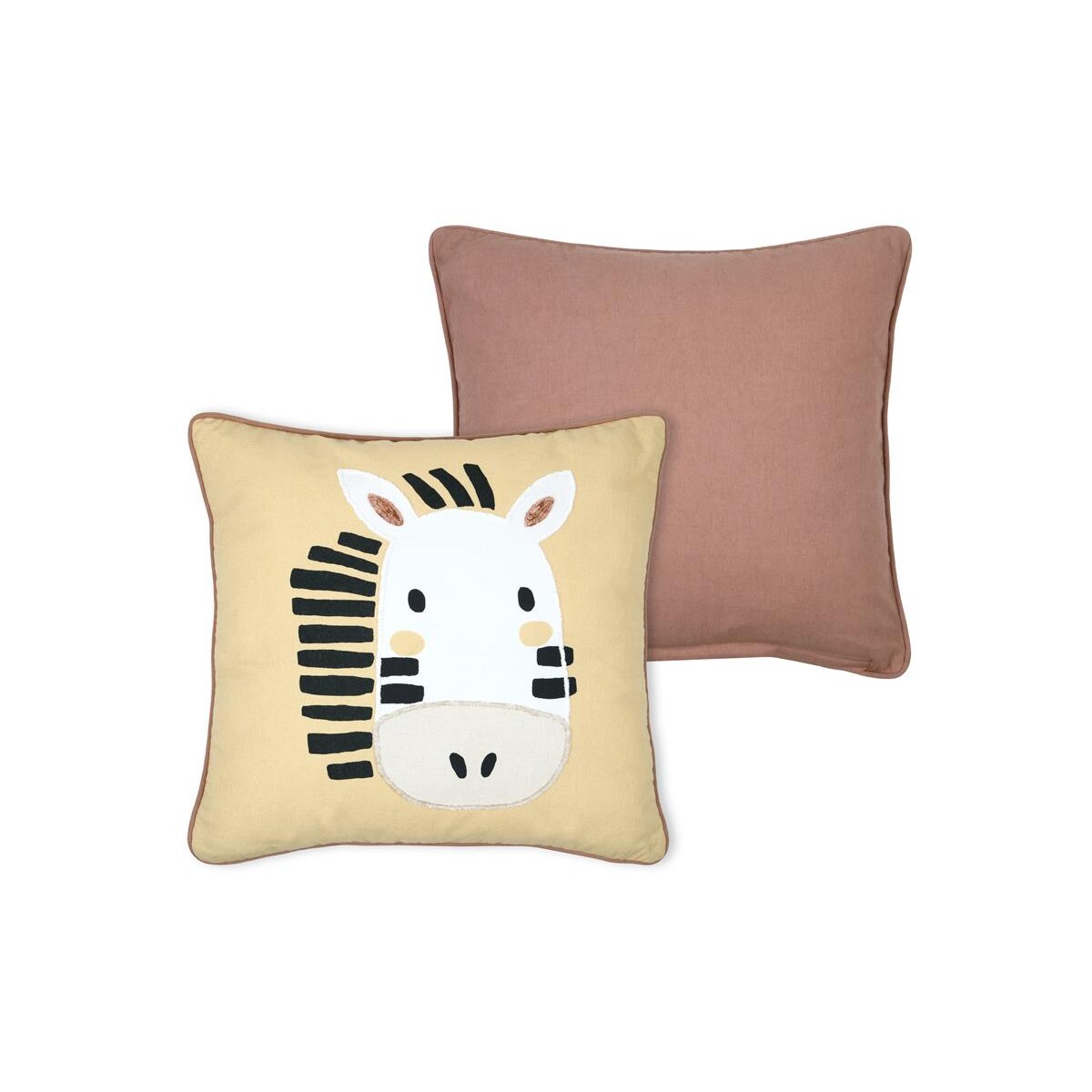 Poduszka dekoracyjna do pokoju dziecka COQUIN zebra, 40 x 40 cm