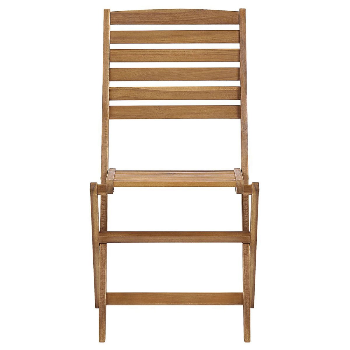 Zestaw 6 krzeseł ogrodowych akacjowy jasne drewno TOLVE