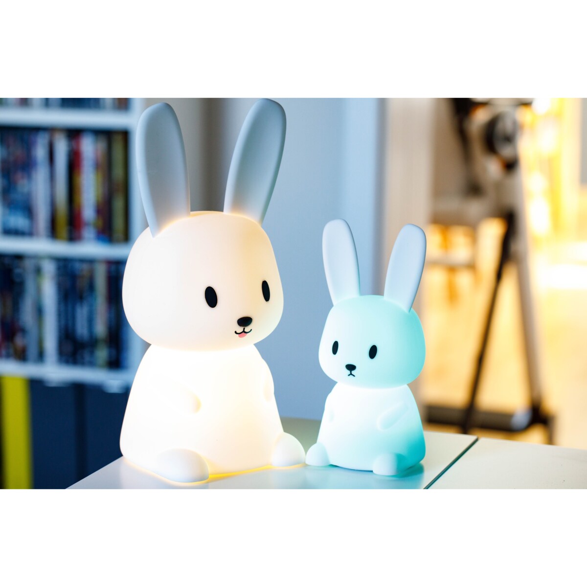 Innogio GIOrabbit Maxi Lampka Nocna LED z pilotem króliczek, 8 kolorów, ładowana