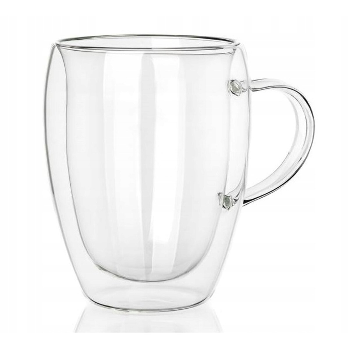 2x SZKLANKA 350 ml kubek termiczny na kawę herbatę podwójna ścianka szkło