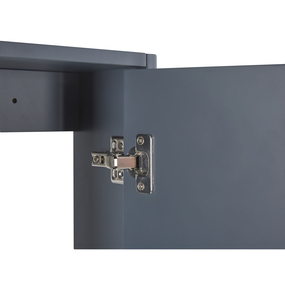 Zestaw mebli łazienkowych z umywalką 60 cm jasne drewno z szarym TERUEL