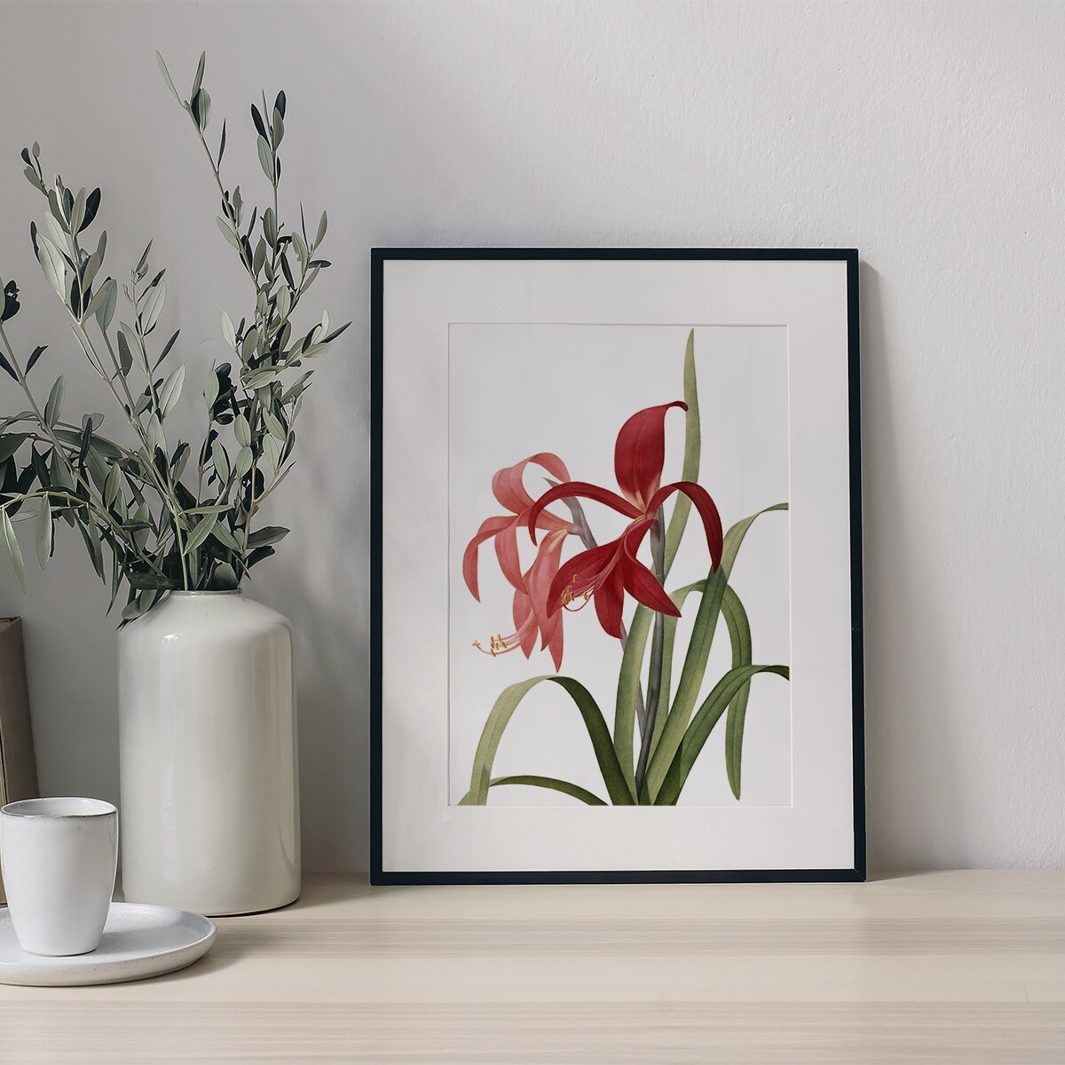 Plakat Amaryllis w Czarnej Ramce