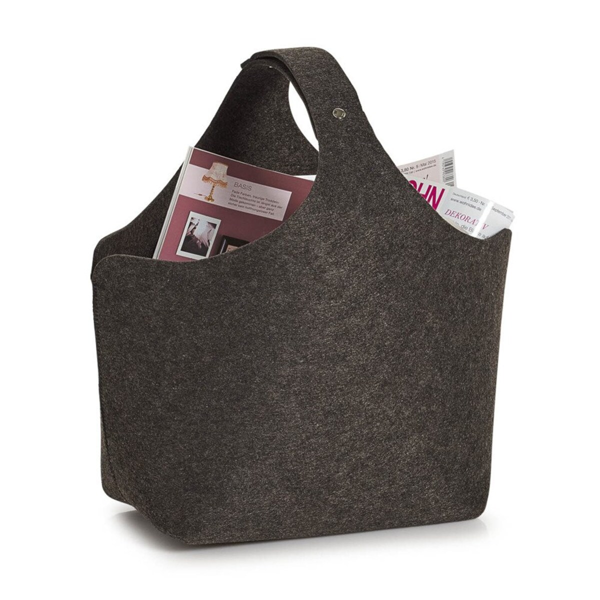 Torba na gazety, gazetnik, filc, 32 x 18 x 43 cm, ZELLER