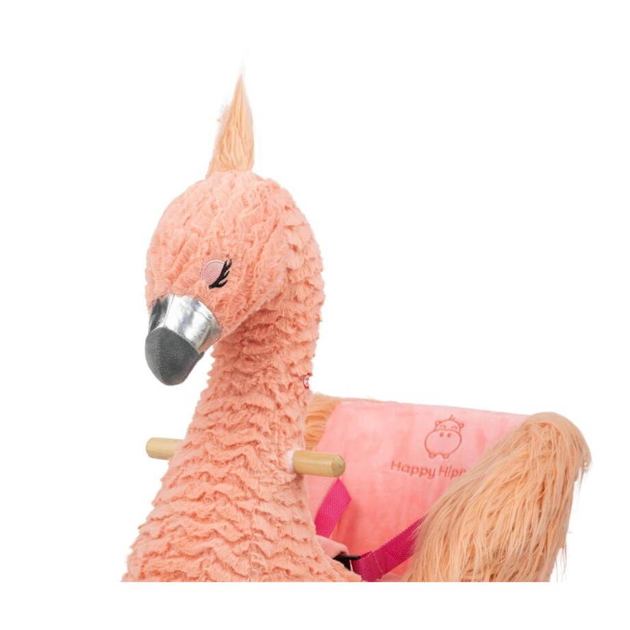 Bujak Flaming |2w1! Bujak i jeździk | Zabawka dla dzieci | Prezent | Chodzik | Bujak | 12 m + | Interaktywna zabawka | Pierwsze urodziny | Roczek | Flaming | Happy Hippo