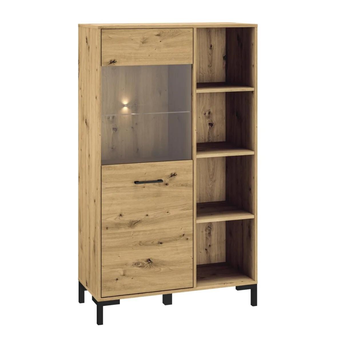 Witryna niska NIKOLA dąb artisan