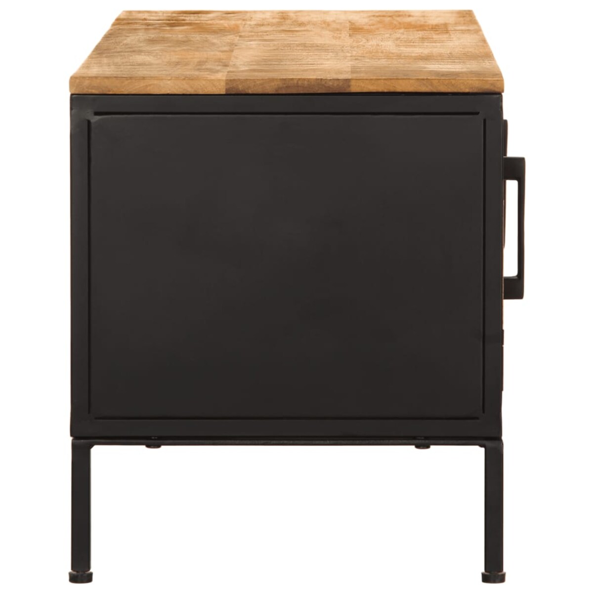 vidaXL Szafka pod TV, 110x35x40 cm, surowe lite drewno mango