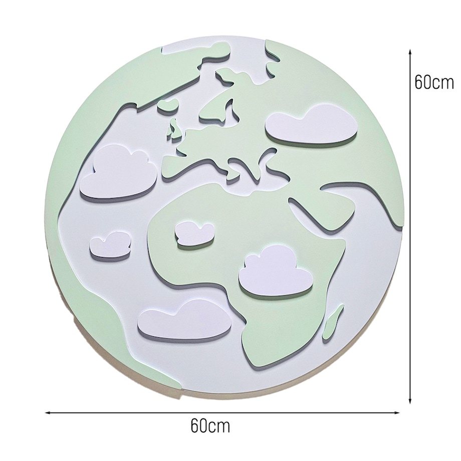 Dekoracja Ścienna Ziemia - Ozdoba do Pokoju Dziecięcego