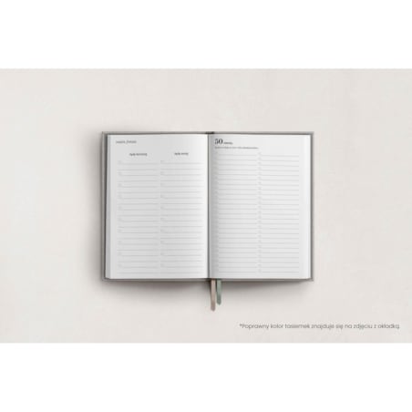 AKADEMICKI PLANNER KSIĄŻKOWY. PLANER STUDENTA. LIGHT PINK ROSE