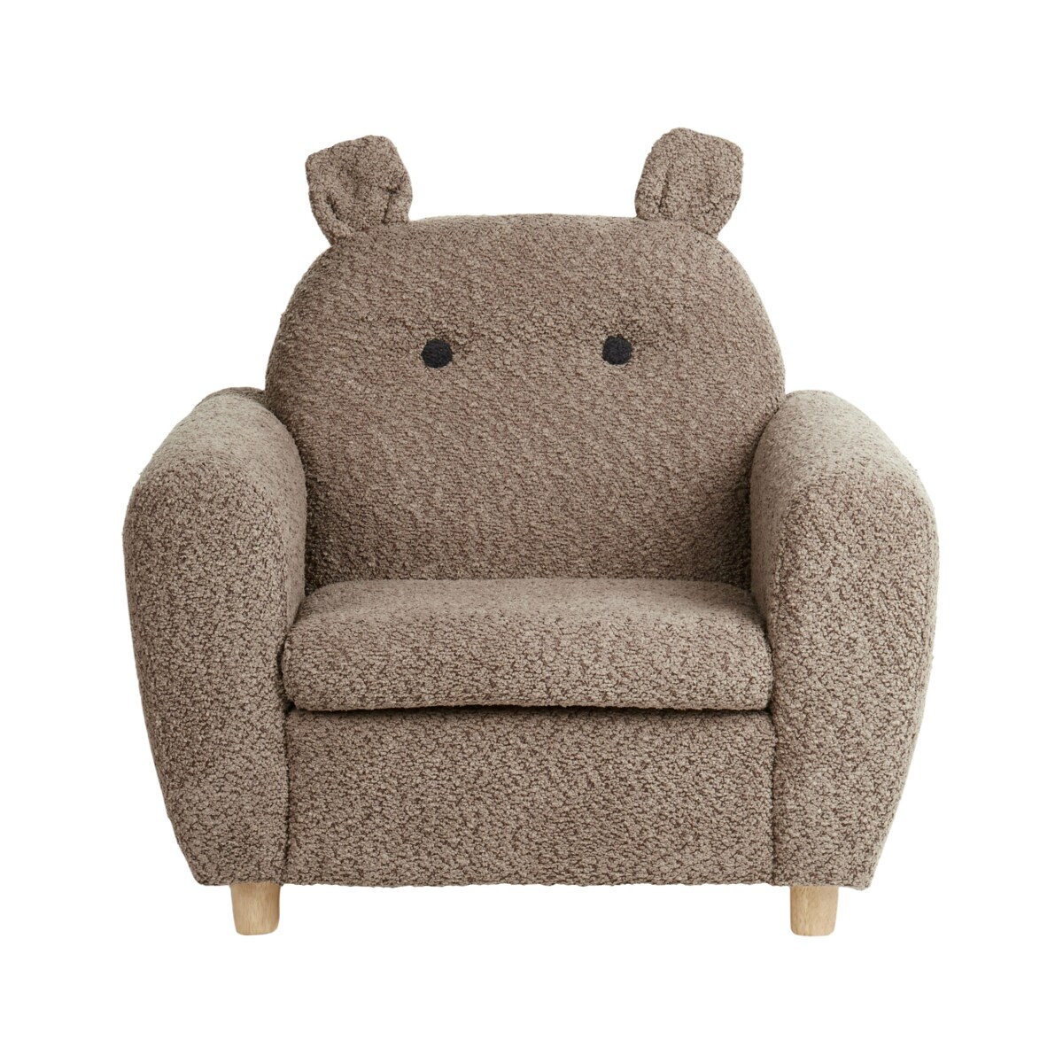 Fotel dziecięcy MARIBO Boucle Brązowy