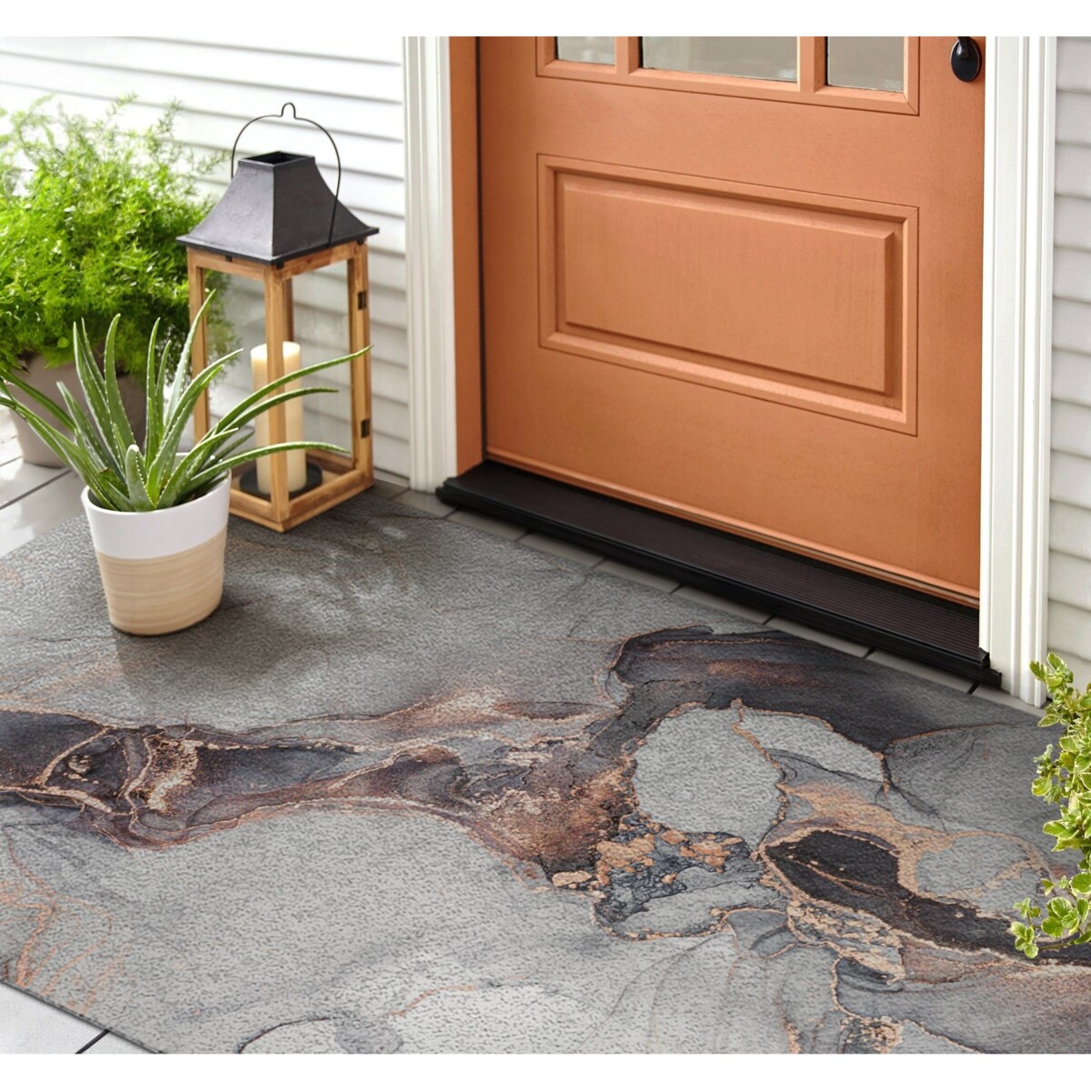 Wycieraczka zewnętrzna XXL Jasny marmur 150x100cm