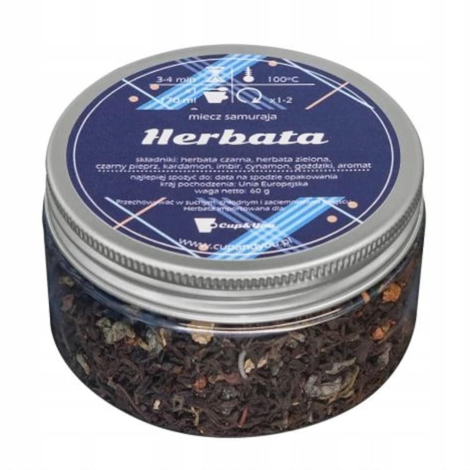 Herbata czarna MIECZ SAMURAJA najlepsza liściasta na Dzień Ojca prezent 60g