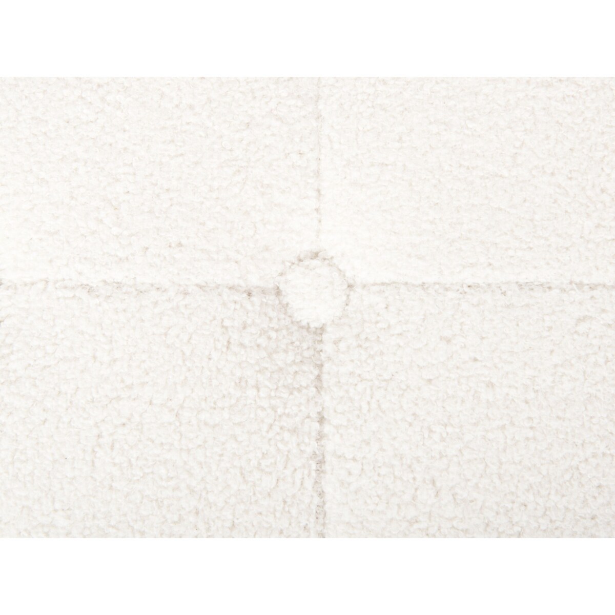 Puf boucle ⌀ 55 cm biały TAMPA