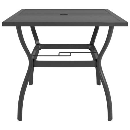 vidaXL Stół ogrodowy, antracytowy, 81,5 x 81,5 x 72 cm, stal