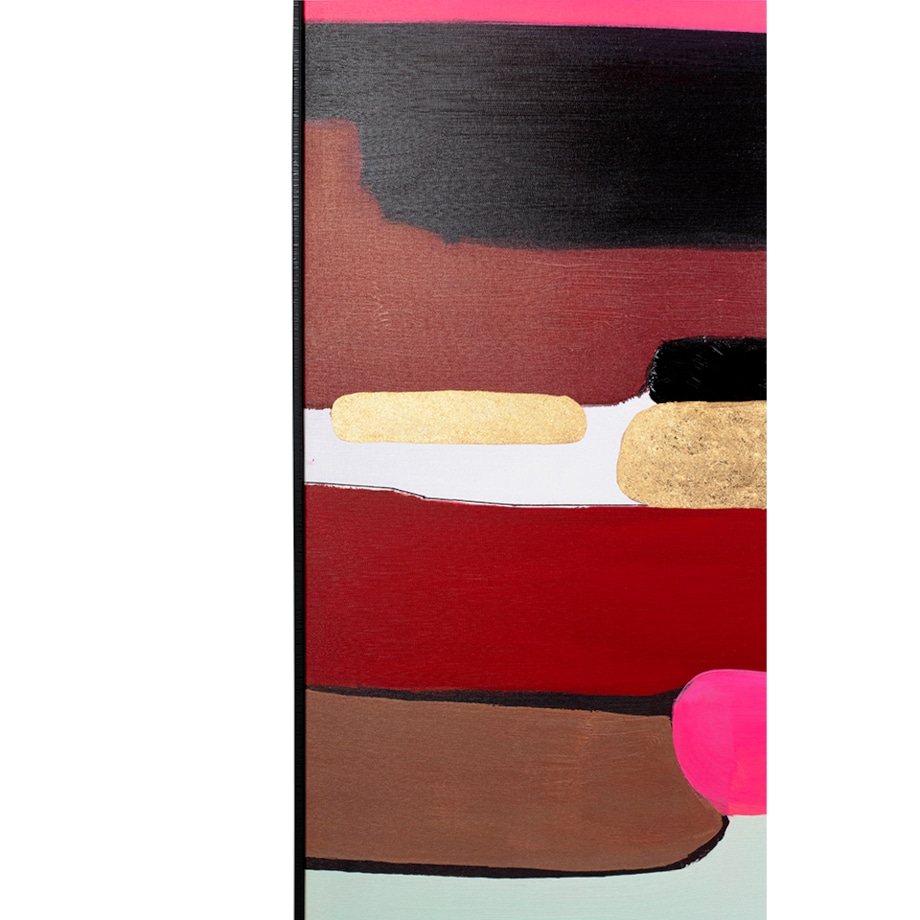 KARE obraz ABSTRACT SHAPES PINK 73x143 cm