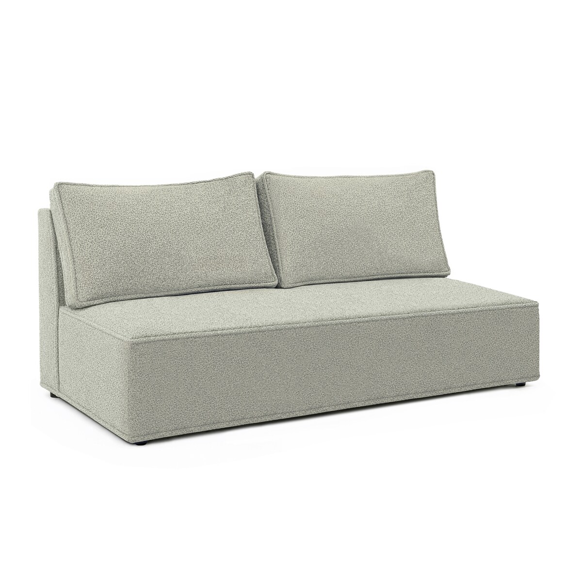 Sofa Rozkładana Kanapa z Funkcją Spania Dwuosobowa Do Salon Szara MAVIA