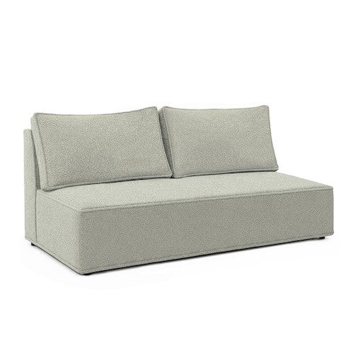 Sofa Rozkładana Kanapa z Funkcją Spania Dwuosobowa Do Salon Szara MAVIA