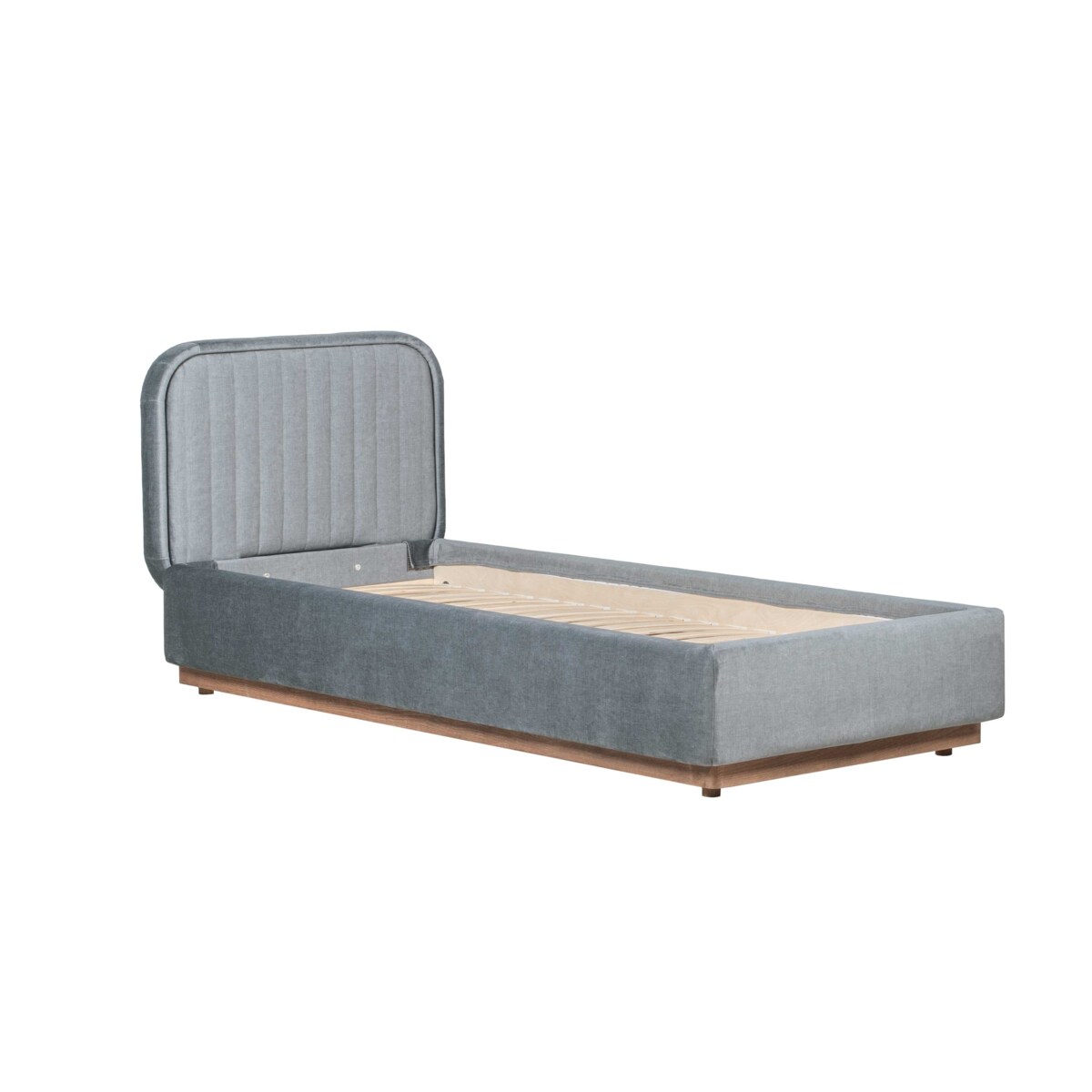 Łóżko dziecięce Delikate (90x200) w tkaninie Deluxe Steel