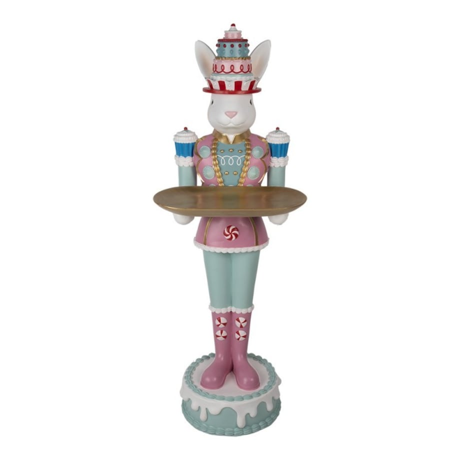 Duża figurka - Królik muffinkowy z tacą 43x40x121 cm