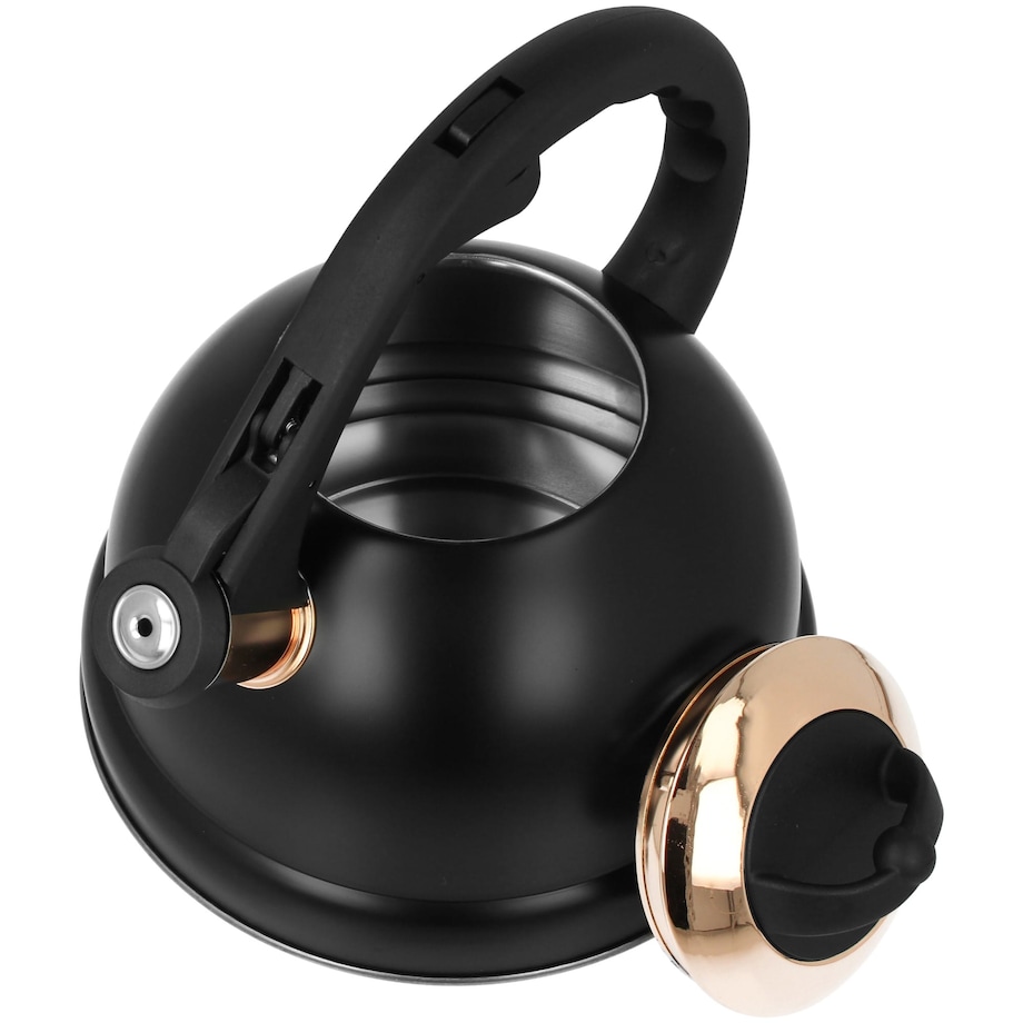 Czajnik stalowy 2.7L indukcja gaz BRUNBESTE czarny Rose Gold BB-2419