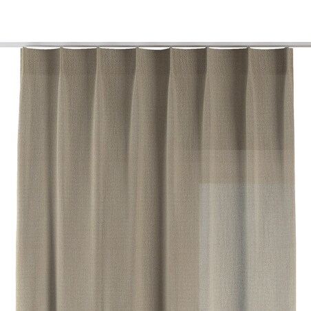 Zasłona na haczykach flex pojedynczych 130x260 ciemny beż