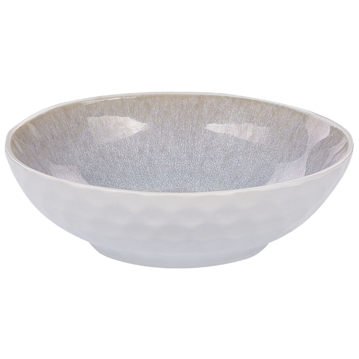 16-częściowy zestaw naczyń z kamionki jasnoszary SESAME