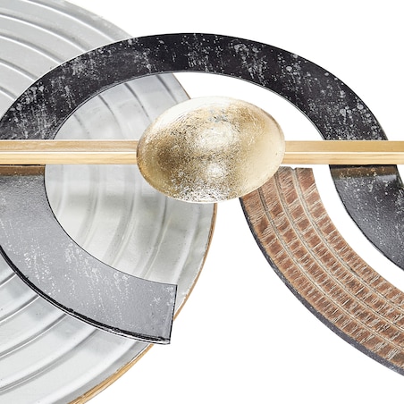 Dekoracja ścienna BRAGA Metal 55 cm Kolorowy