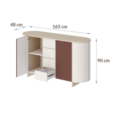 Komoda MEDUNO 163 2D4S kaszmirowa