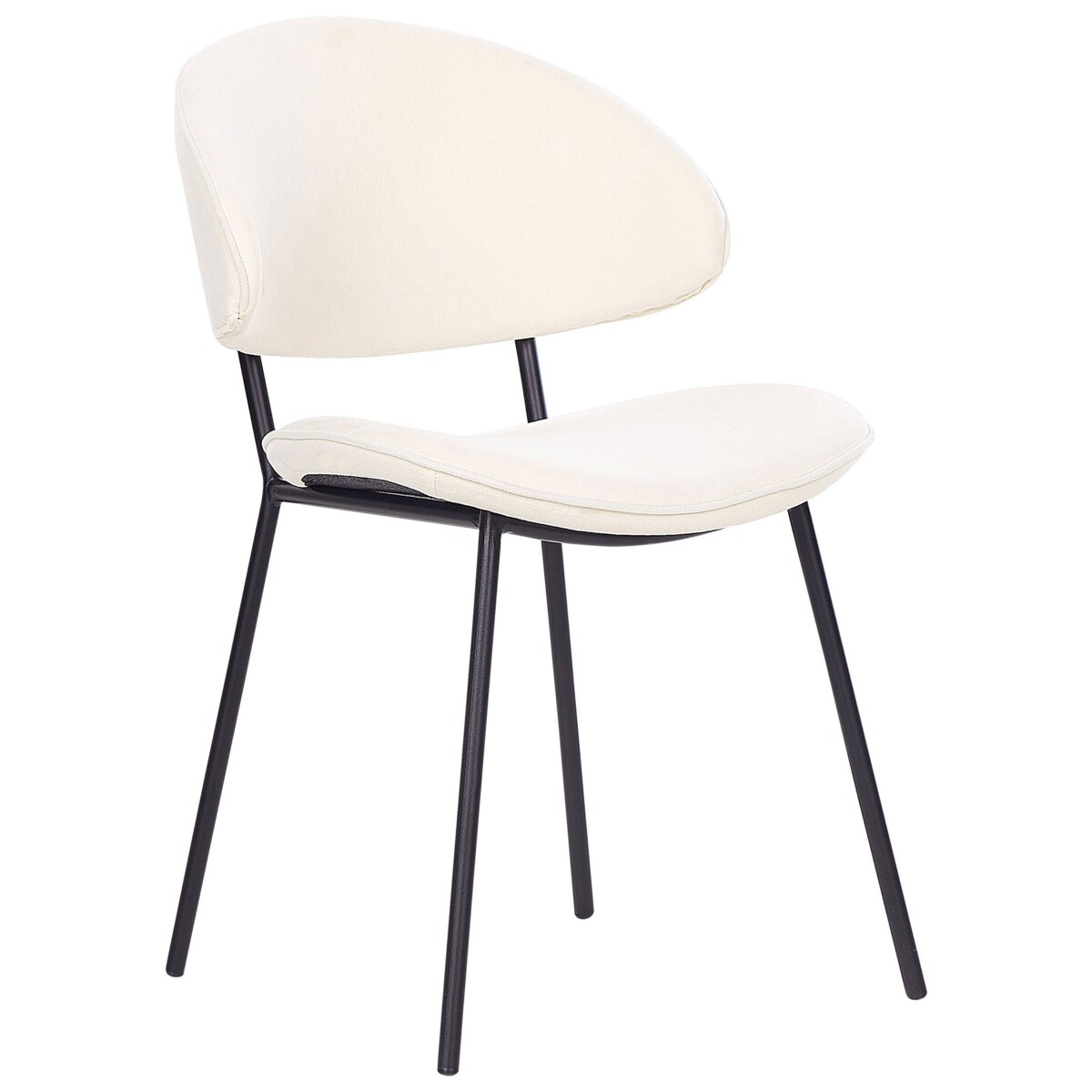 Zestaw 2 krzeseł do jadalni KIANA Kremowy