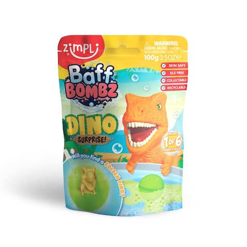 Kule do kąpieli dla dzieci z niespodzianką Baff Bombz Dino Surprise 3+ Zimpli Kids