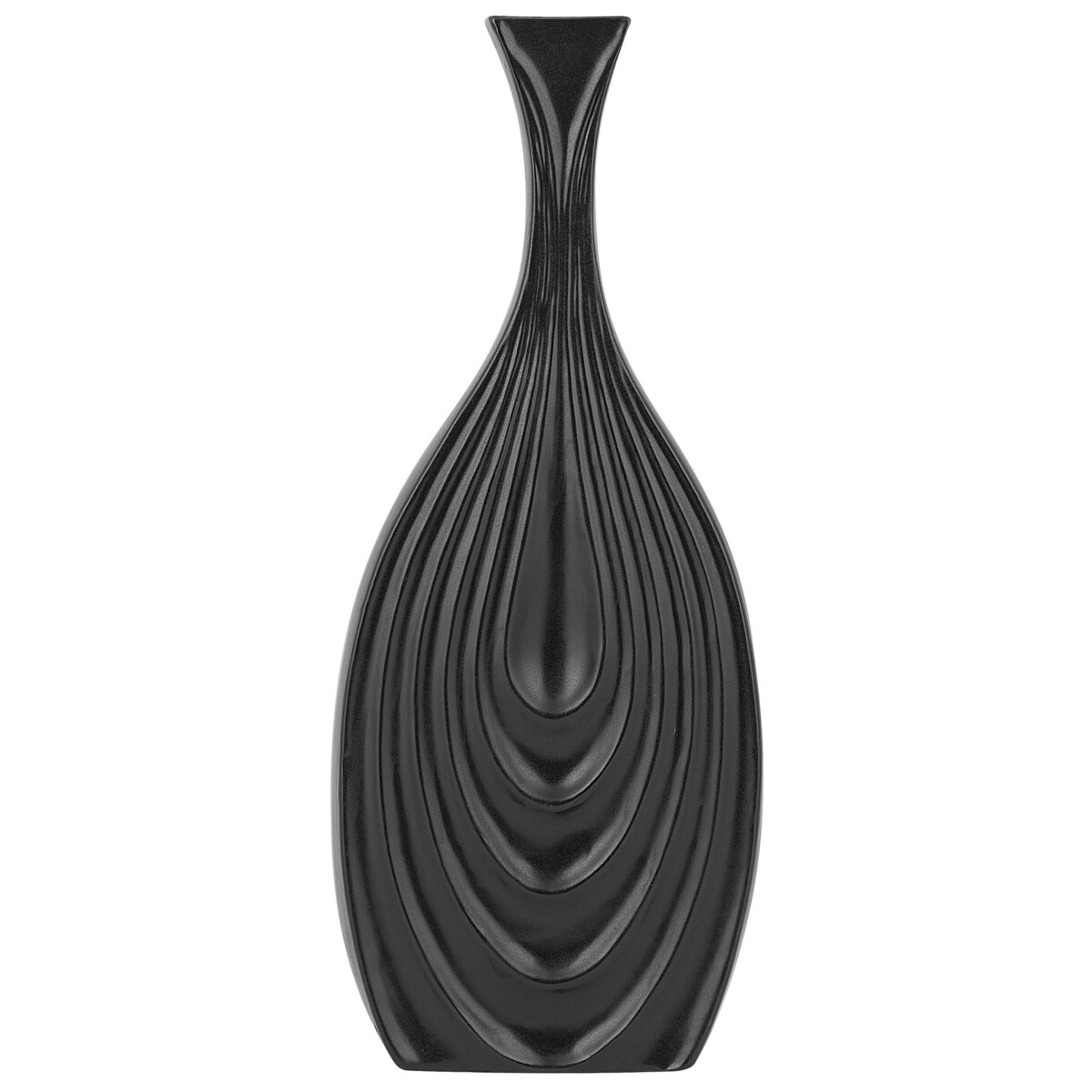 Wazon dekoracyjny ceramiczny 39 cm czarny THAPSUS