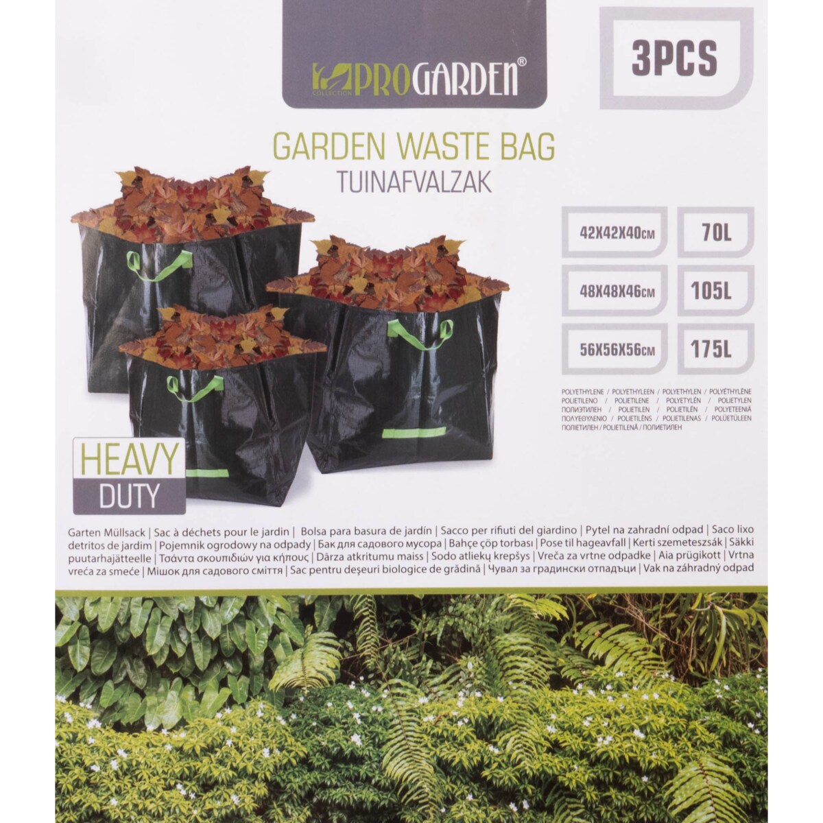Zestaw toreb ogrodowych z wytrzymałego tworzywa, 3 szt.