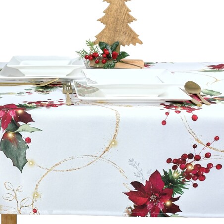 Obrus Zimowa Elegancja - 120x120 cm - wielokolorowy